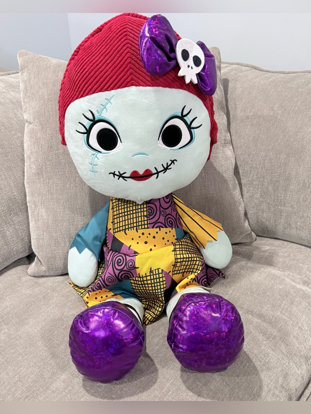 Disney Nightmare Before Christmas Sally Plush Large Doll Just Play Patchwork